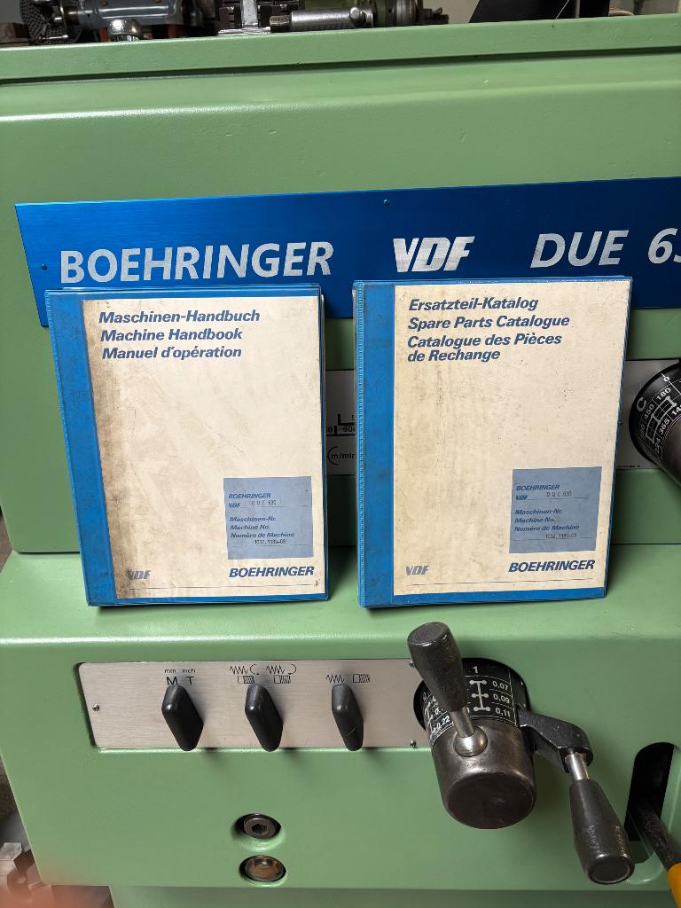 Draaibank VDF Boehringer DUE 630 TOPTOESTAND, Doe-het-zelf en Bouw, Draaibanken, Ophalen of Verzenden, Zo goed als nieuw, Metaaldraaibank