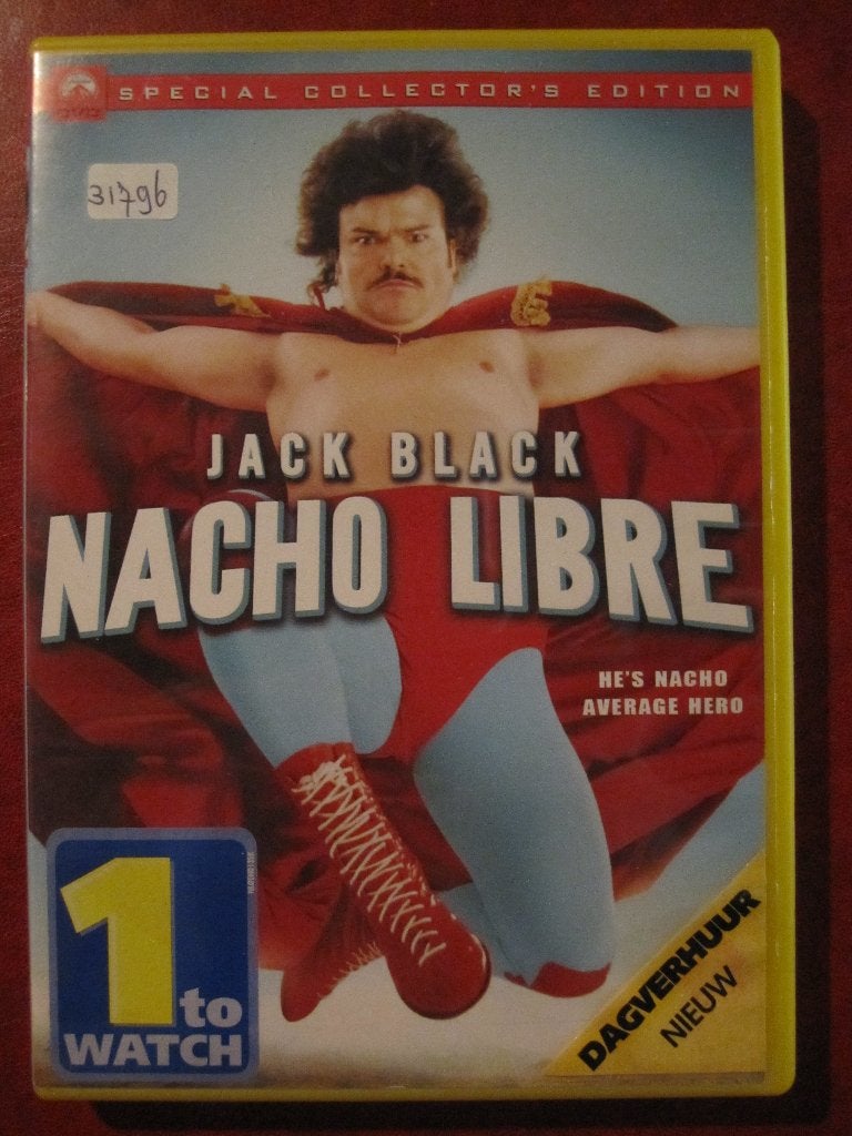 Nacho Libre (2006), CD & DVD, DVD | Comédie, Comme neuf, Autres genres, À partir de 6 ans, Enlèvement ou Envoi
