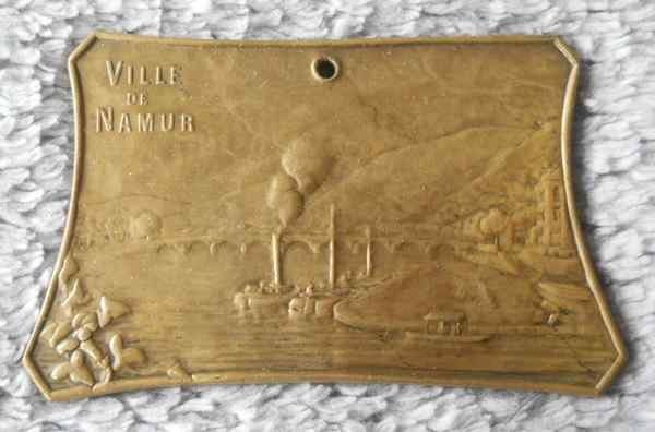 Médaille Ville de Namur Grand concours hippique 1908, Timbres & Monnaies, Enlèvement