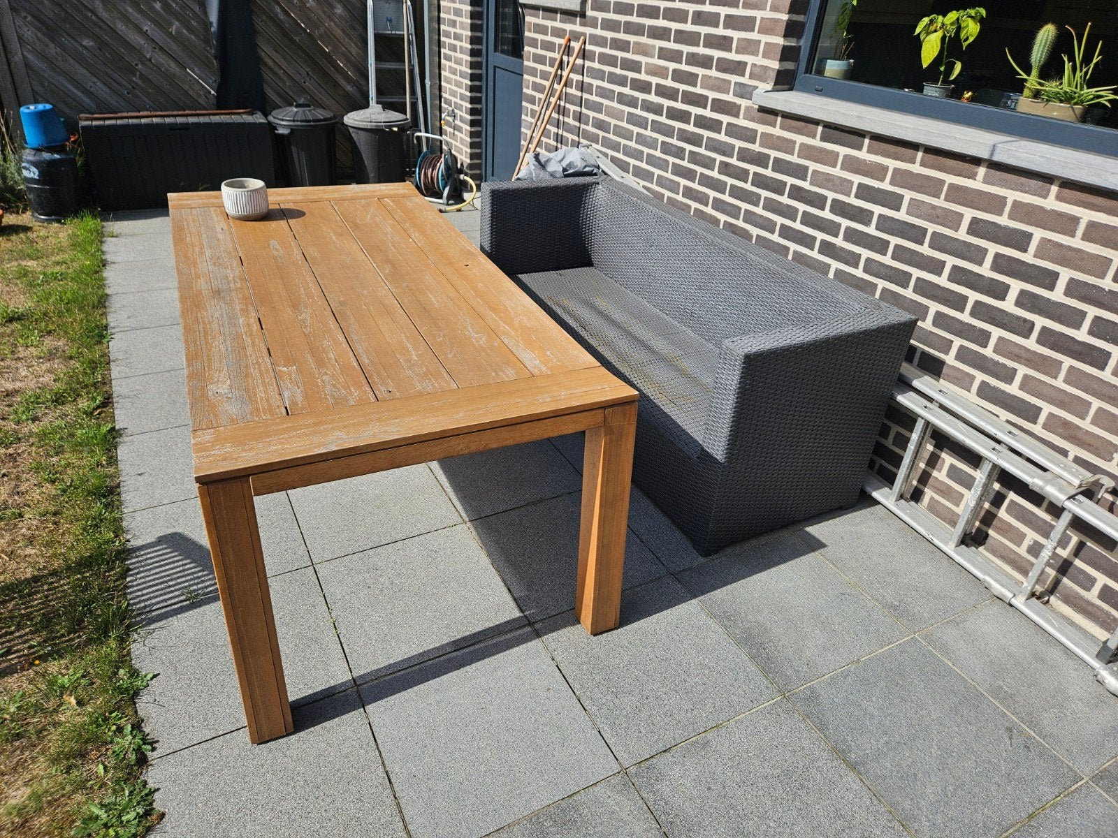 gratis tafel en bank, Ophalen, Bank