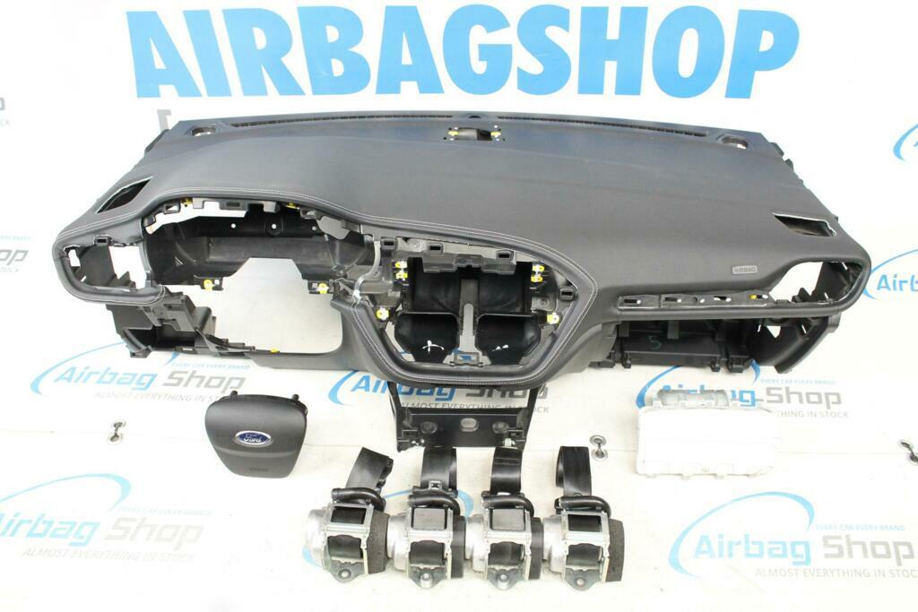 Airbag set - Dashboard met stiksels speaker Ford Fiesta ST, Gebruikt, Ophalen of Verzenden