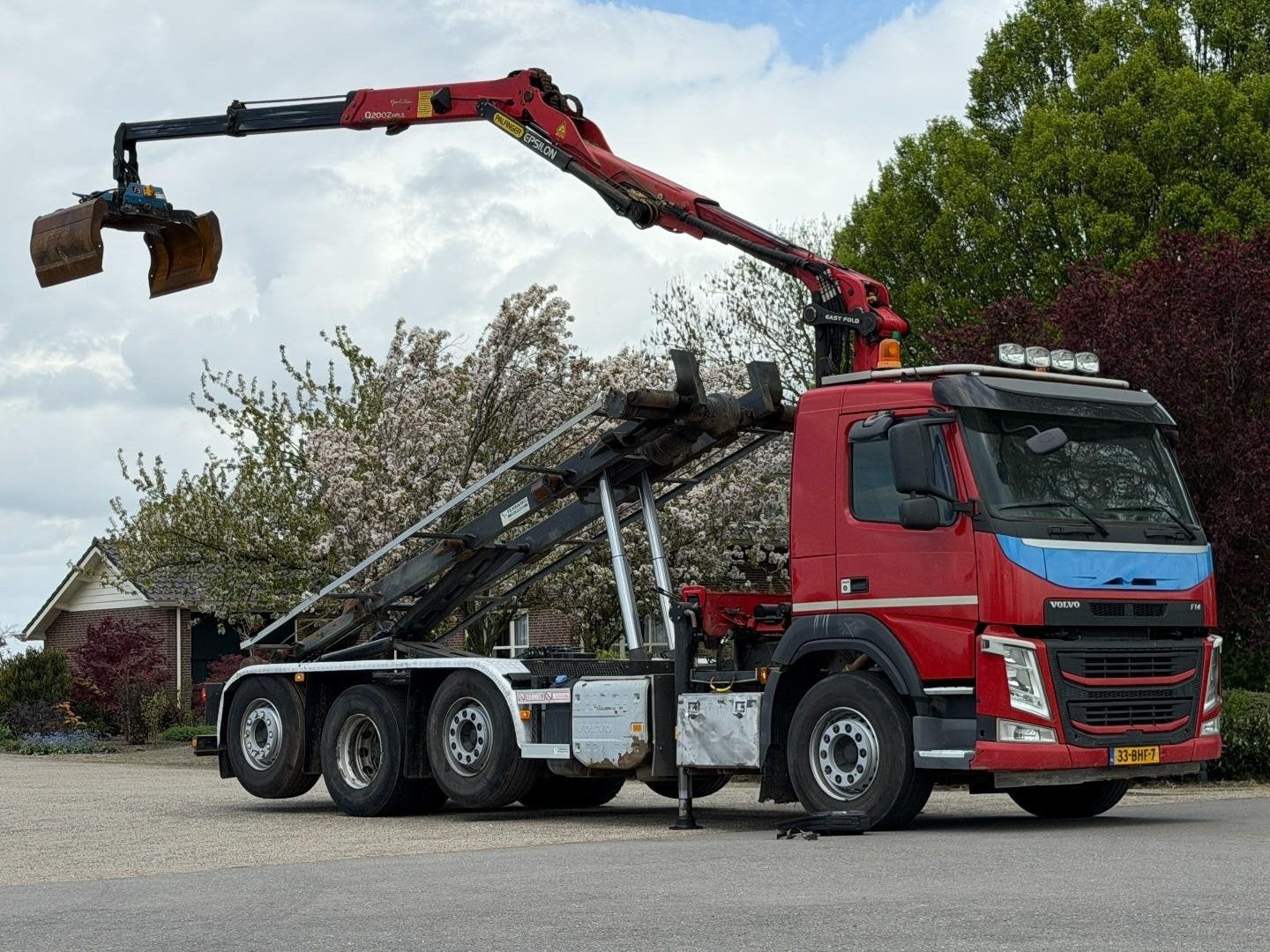 Volvo FM 430 !8x2!Z-kraan!AFSTANDSBEDIENING!CONTAINERSYSTEEM, Auto's, Vrachtwagens, 315 kW, Euro 6, Overige kleuren, Bedrijf