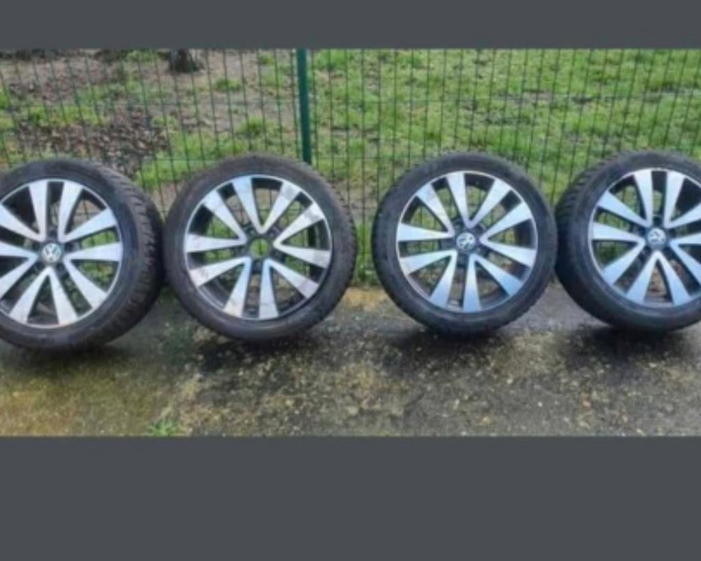 Volkswagen banden en velgen winterset, Auto-onderdelen, Banden en Velgen, Ophalen, 17 inch, Band(en)