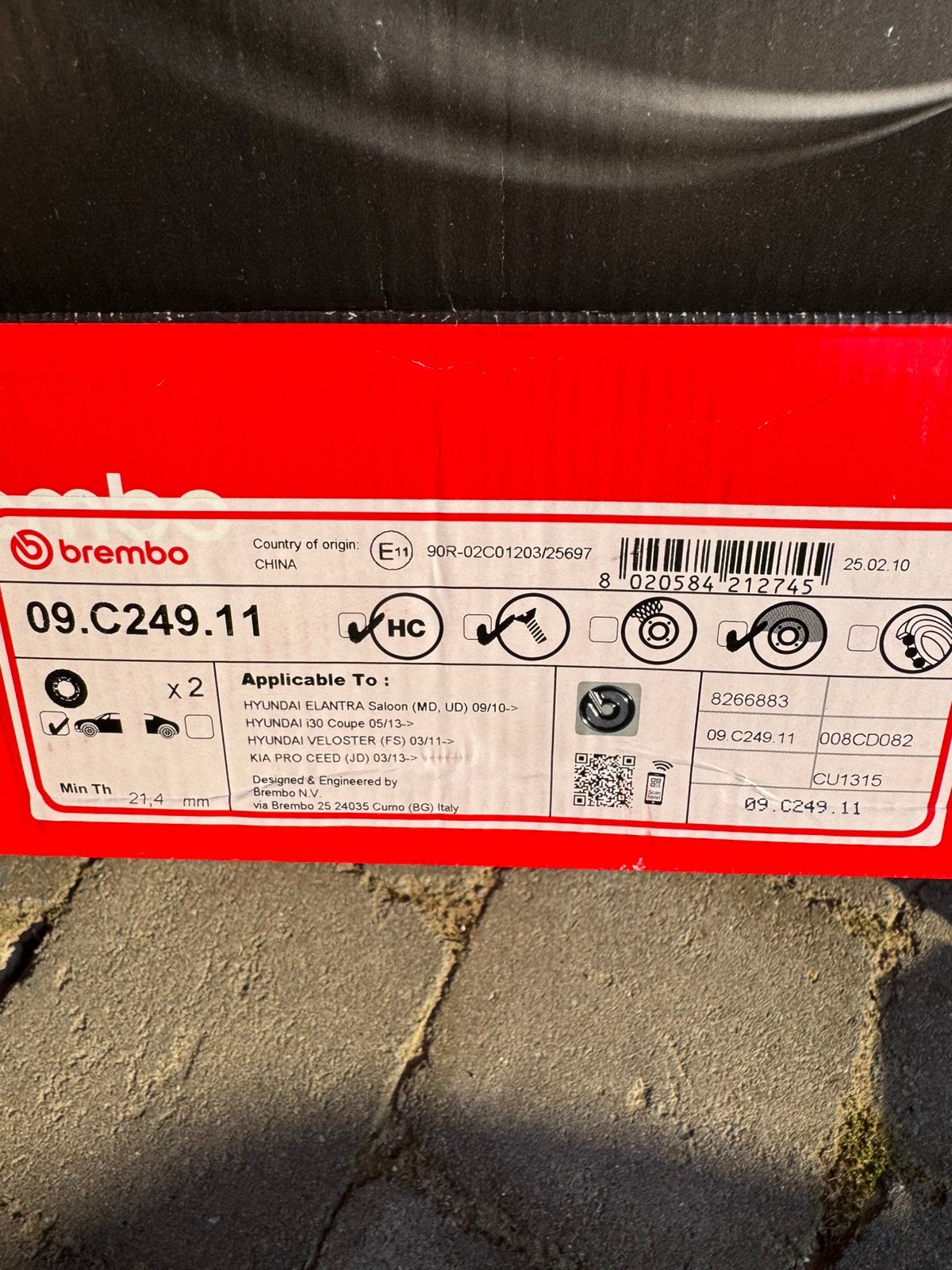 Disques et plaquettes de frein Brembo neufs pour Kia/Hyundai, Autos : Pièces & Accessoires, Enlèvement, Hyundai