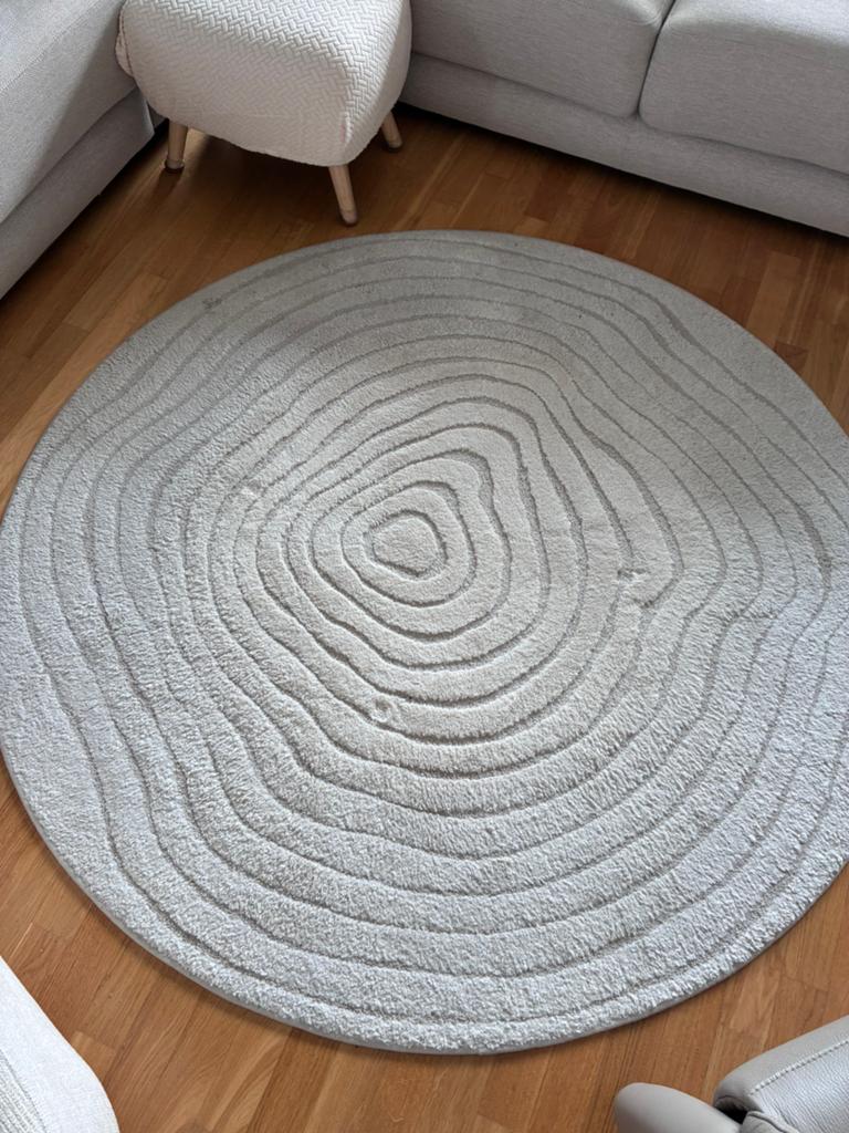 Rond tapijt, Huis en Inrichting, Ophalen, Gebruikt, Rond, Modern