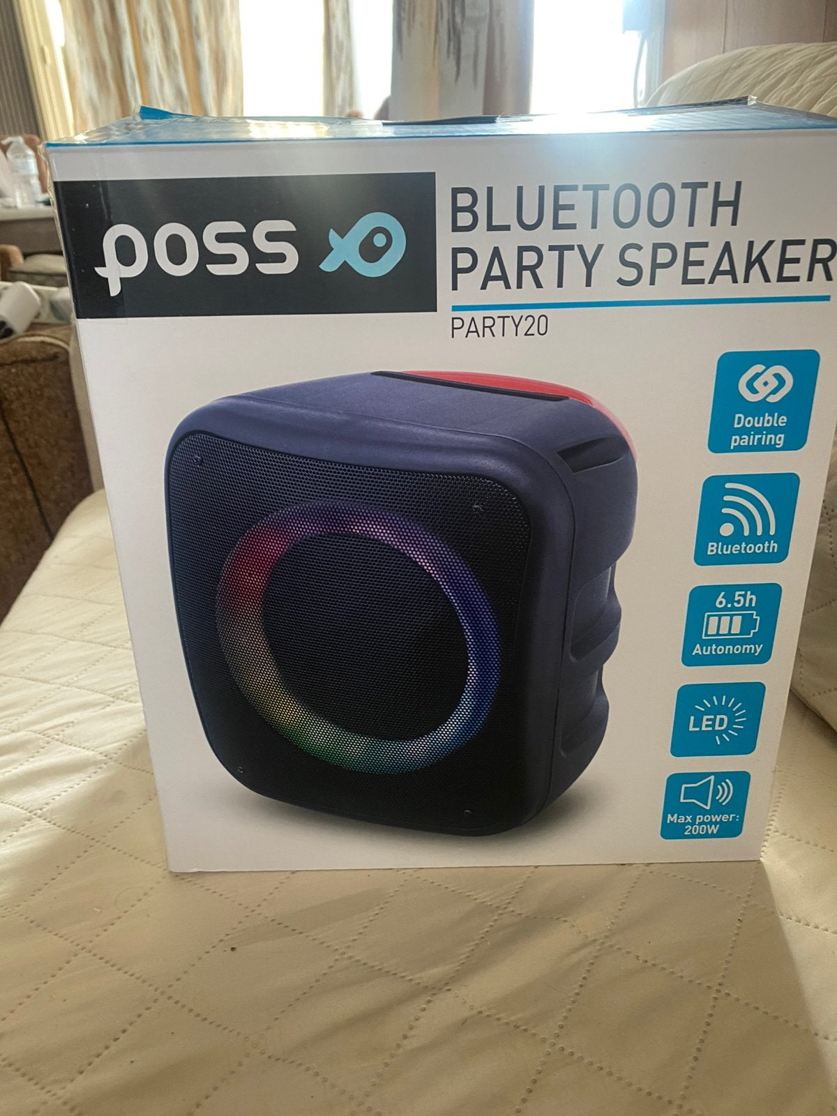 Bluetooth party speaker, Computers en Software, Pc speakers, Ophalen, Zo goed als nieuw