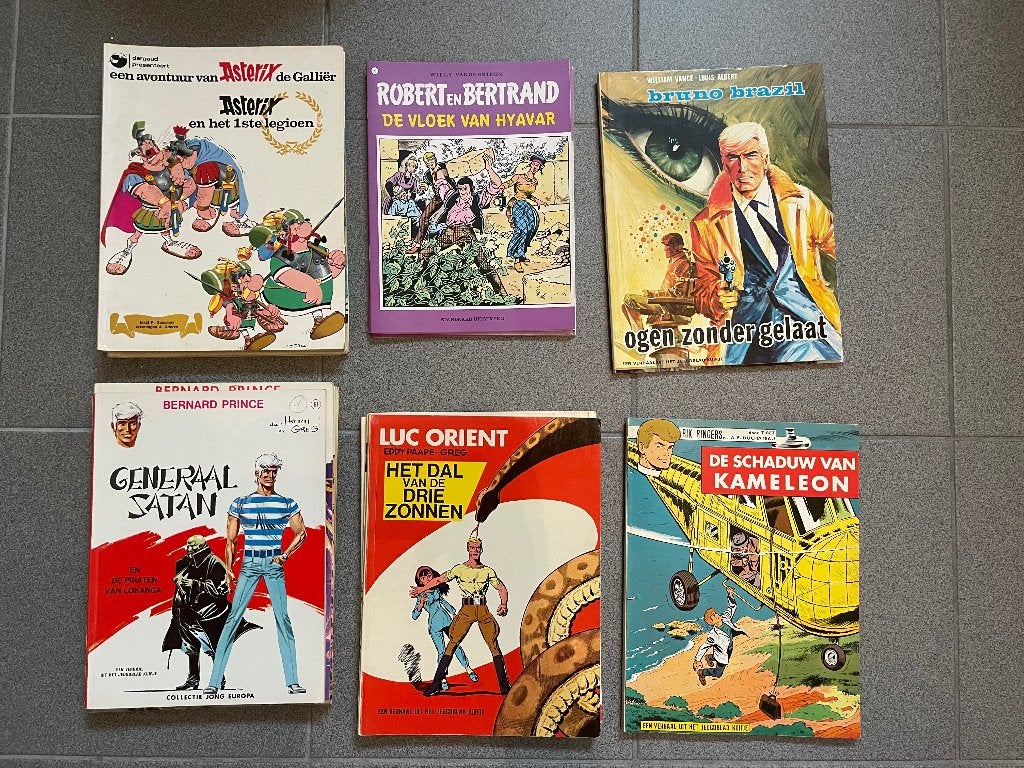 Stripreeksen (Kuifje, Alex, Buck Danny, Blake & Mortimer,..), Boeken, Meerdere stripboeken, Ophalen, Gelezen