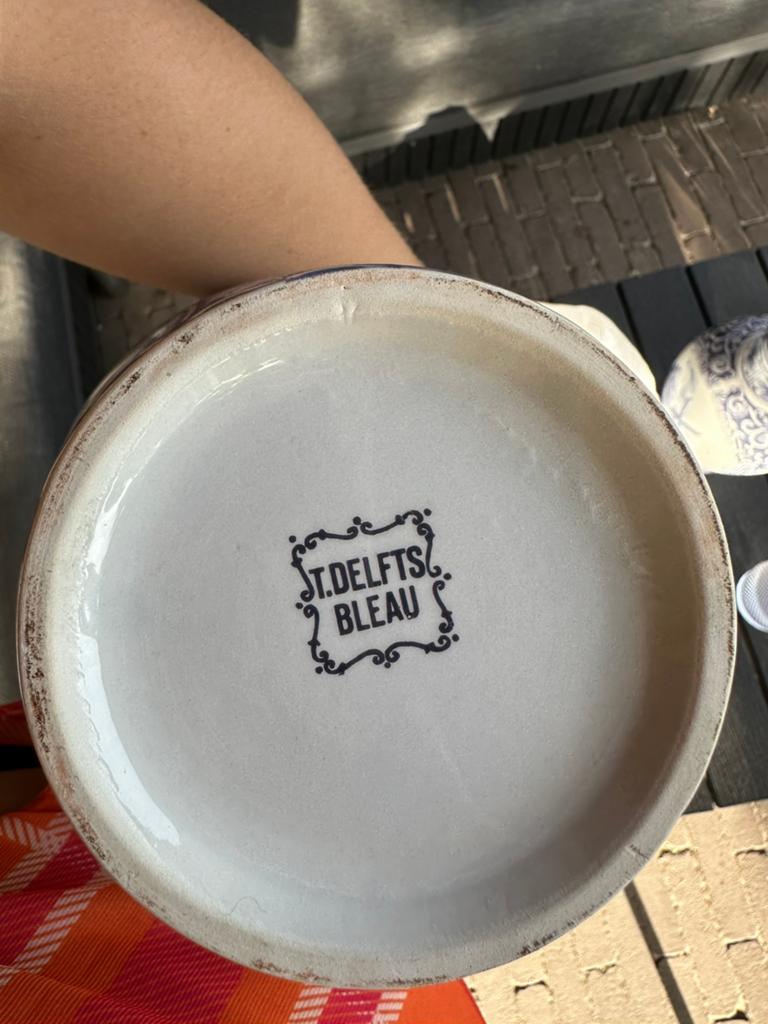 Set van 3 Delfts Blauwe Vazen met Molenlandschap, Antiek en Kunst, Ophalen