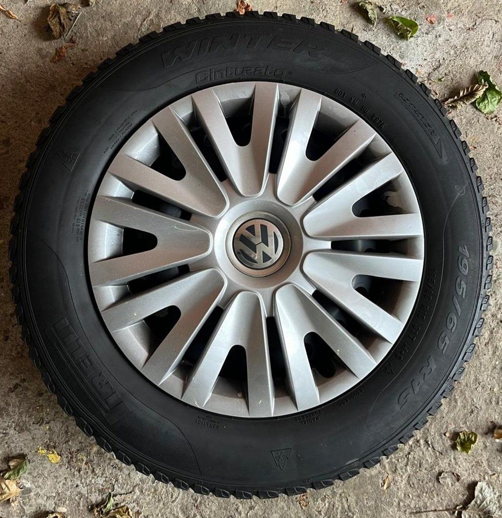 VW Golf 7 Stalen wielset incl wieldoppen, Auto-onderdelen, Banden en Velgen, Ophalen, Gebruikt, 15 inch, -