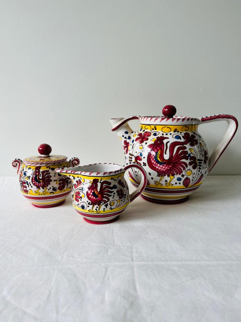 Ensemble de céramiques italiennes en majolique de Deruta, Antiquités & Art, Enlèvement
