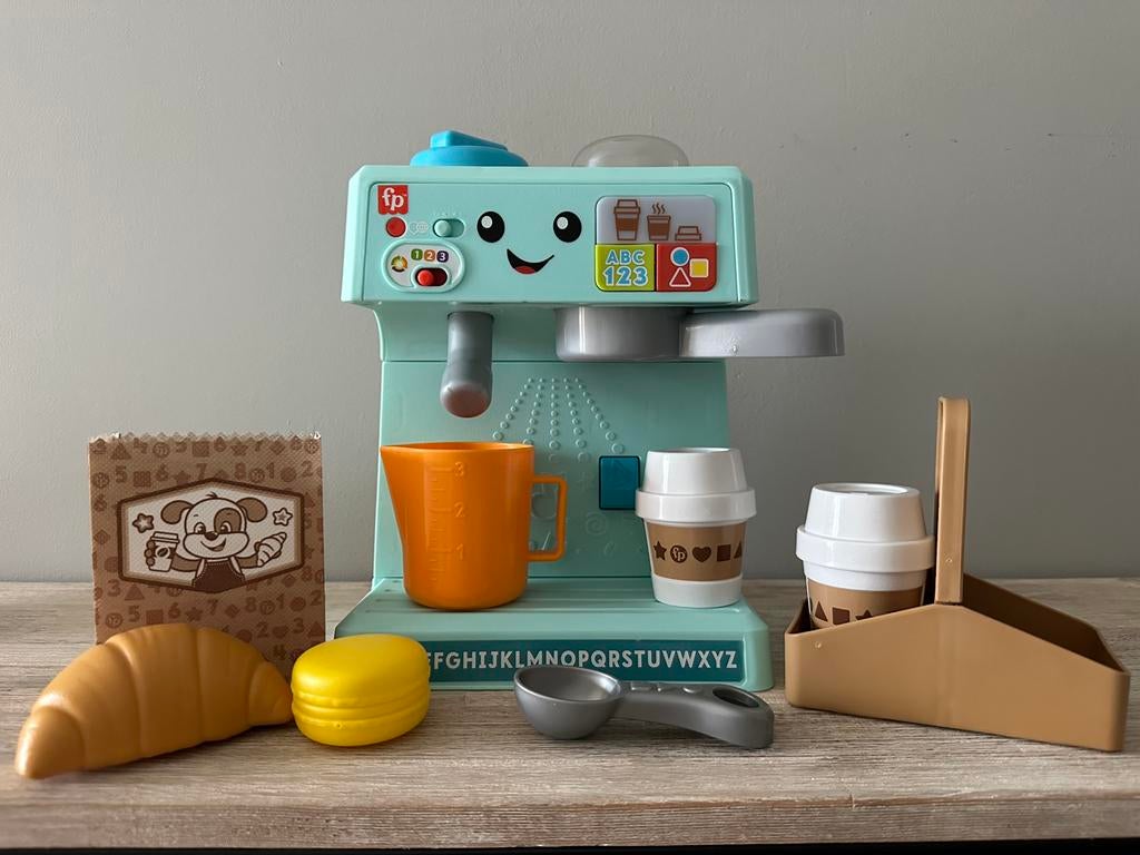 Fisher-Price Leren en Serveren Koffiemachine, Kinderen en Baby's, Ophalen, Zo goed als nieuw, Speelset, Met licht