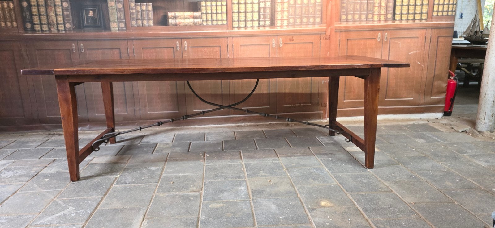 Traditionele Spaanse boerentafel (Massief Hout & Smeedijzer), Ophalen, Gebruikt