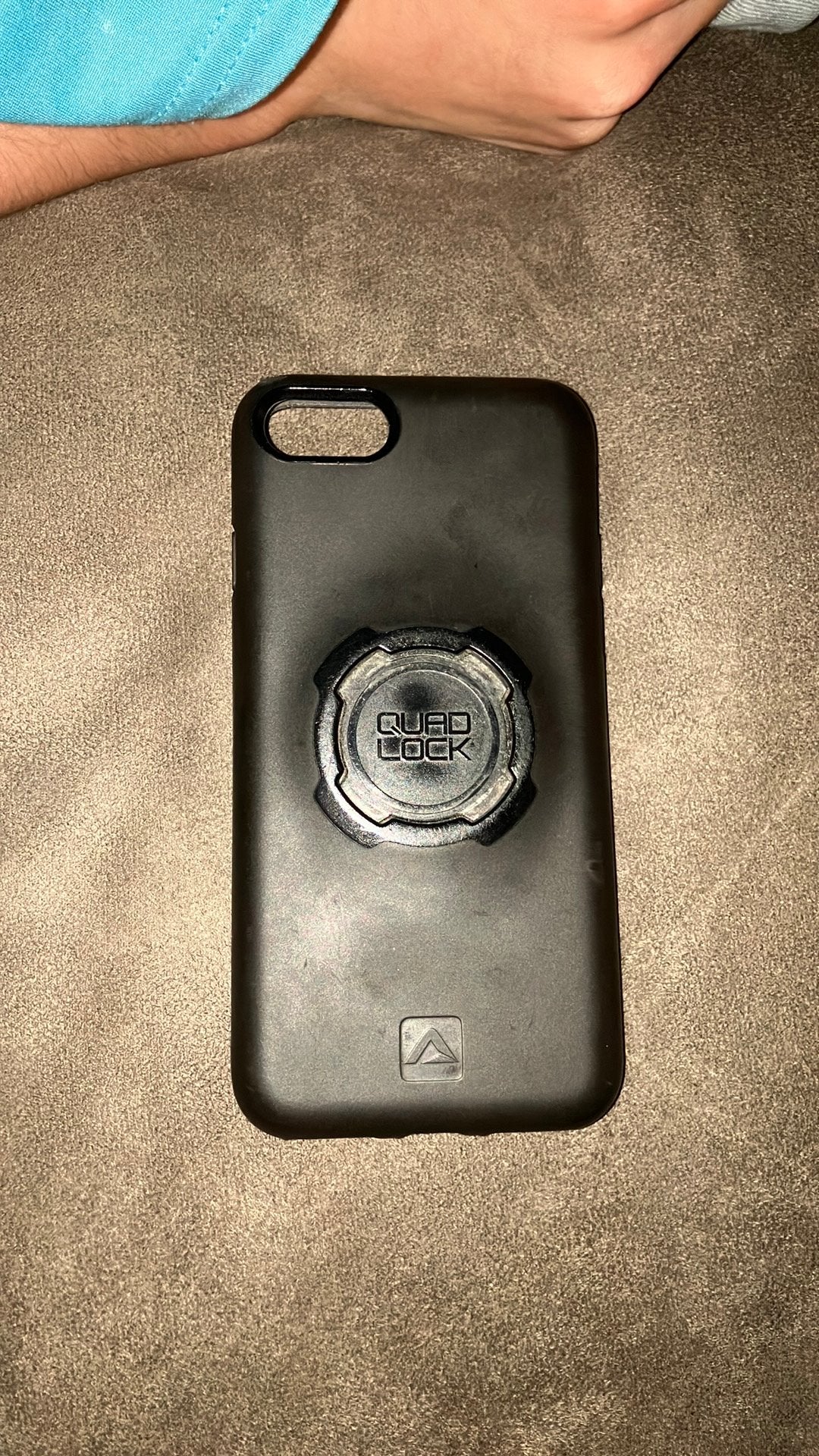 Quad lock case Iphone SE + ring, Ophalen, Zo goed als nieuw, Quad Lock