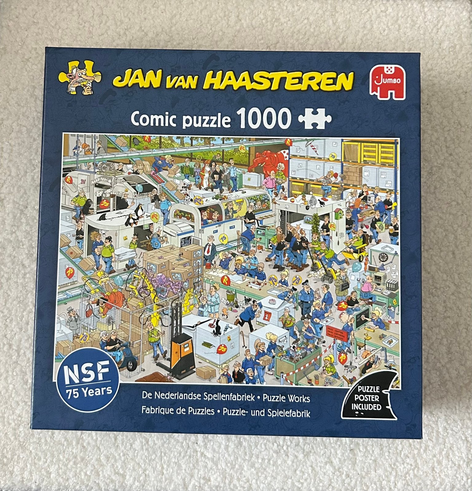 Puzzel Jan van Haasteren 1000 stuks, Ophalen, 500 t/m 1500 stukjes, Nieuw, Legpuzzel