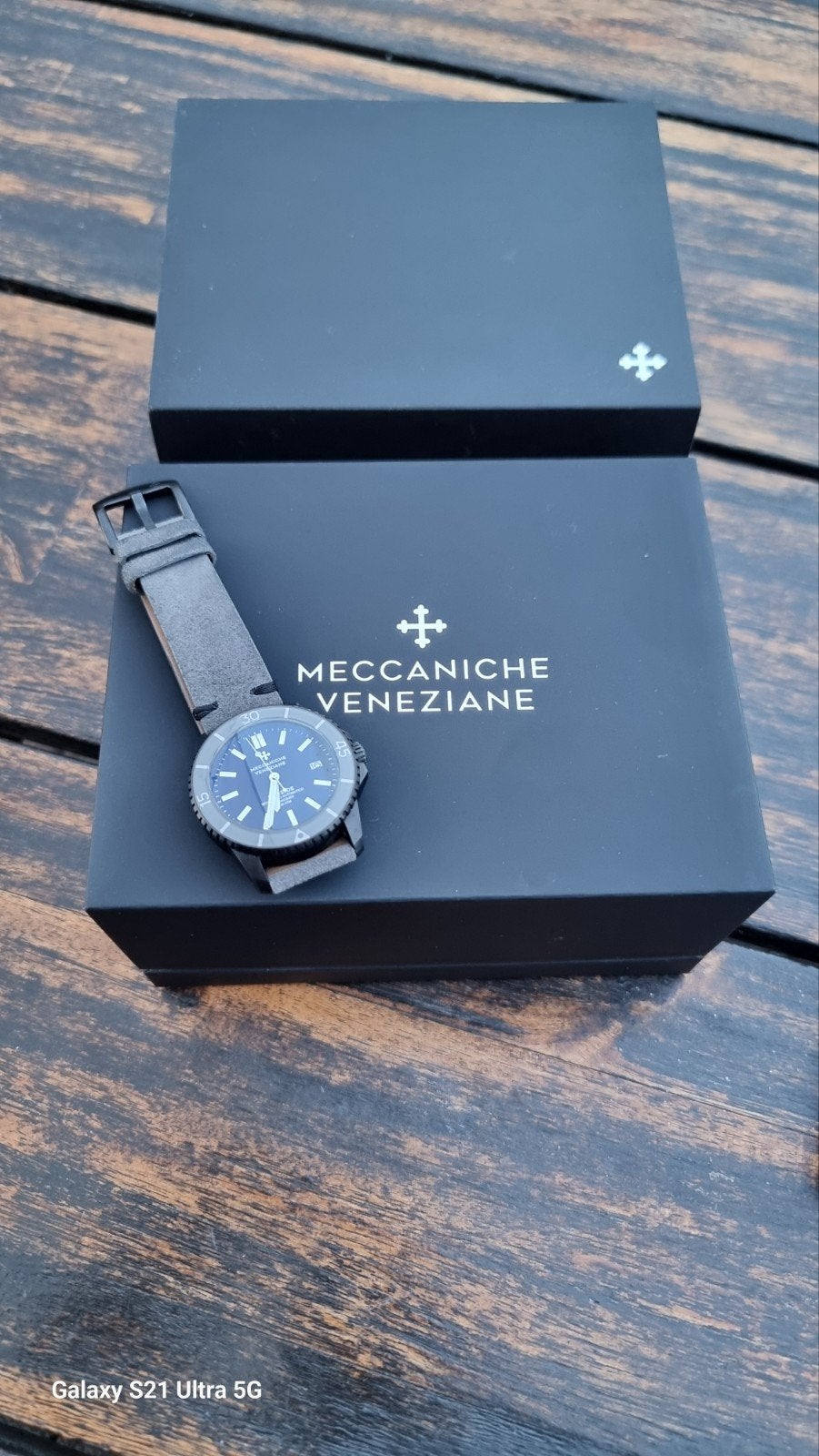 Montre Automatique Meccaniche Veneziane Nereide, Enlèvement ou Envoi, Cuir, Seiko