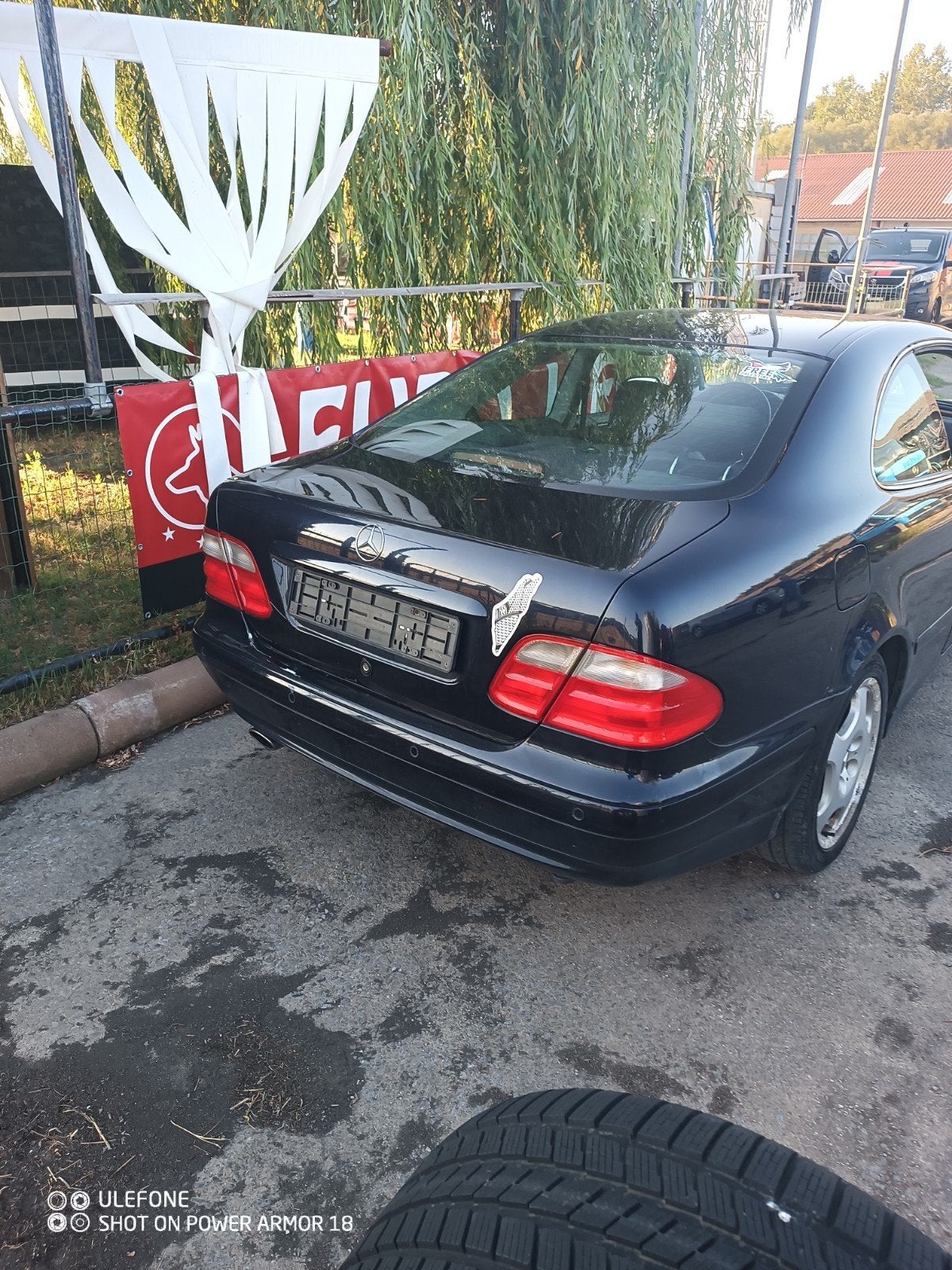 mercedes clk 200 compressor, Auto's, Achterwielaandrijving, Zwart, Overige kleuren, Leder