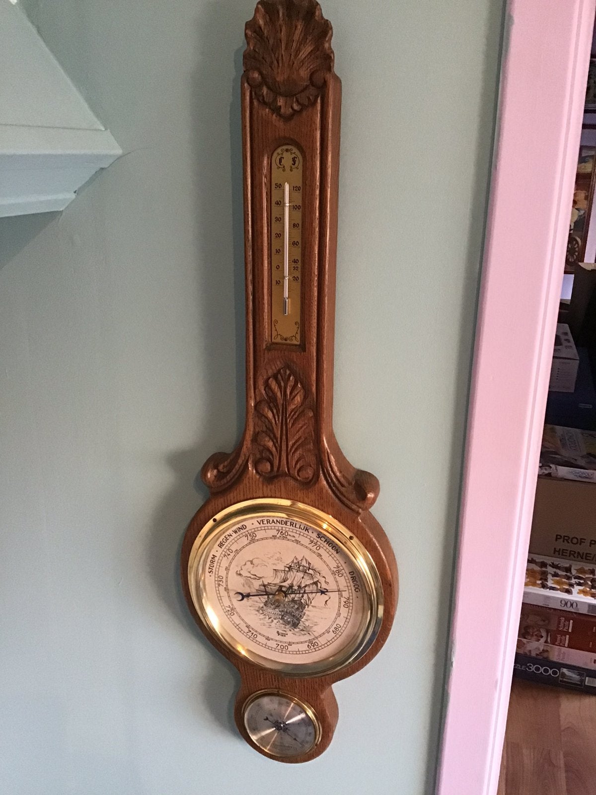 Antieke barometer, Ophalen, Zo goed als nieuw, Barometer