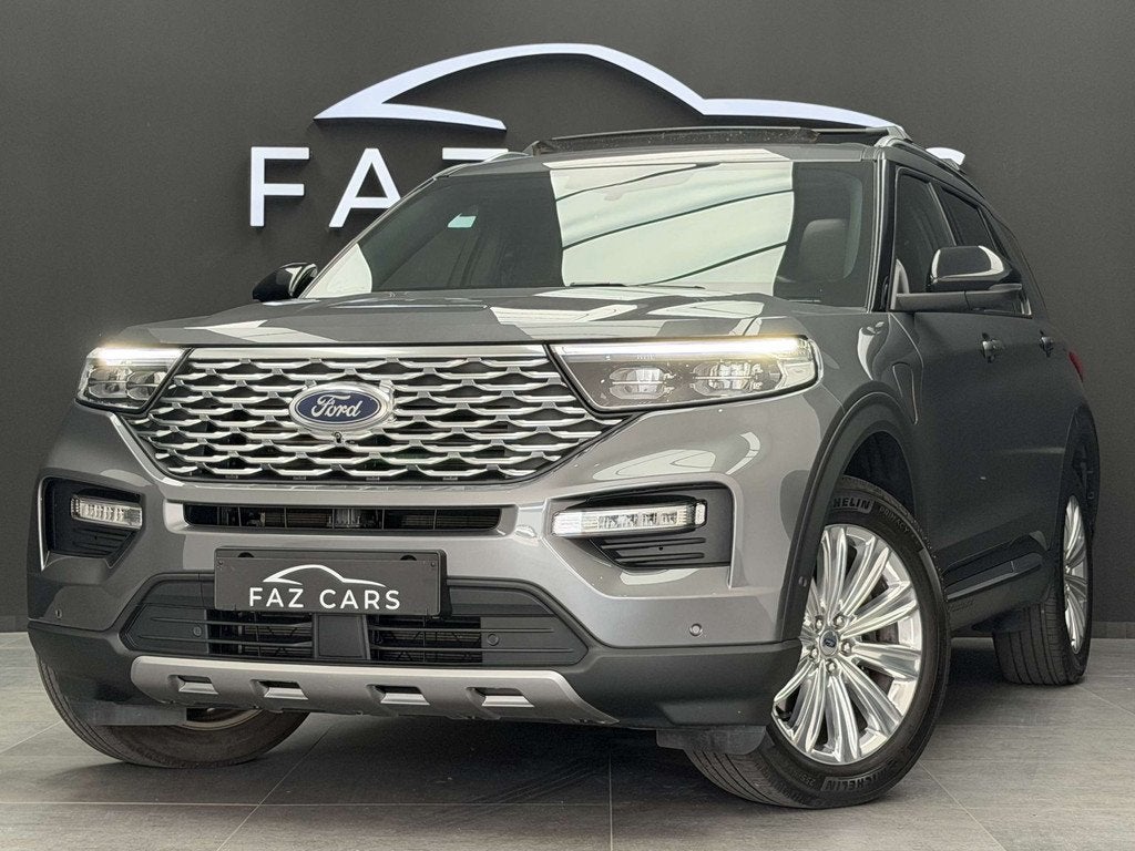 Ford Explorer PHEV 3.0 EcoBoost AWD Platinum * 7 PLACES + TV, Autos, Ford, Entreprise, Achat, Explorer, Caméra 360°, 4x4, ABS