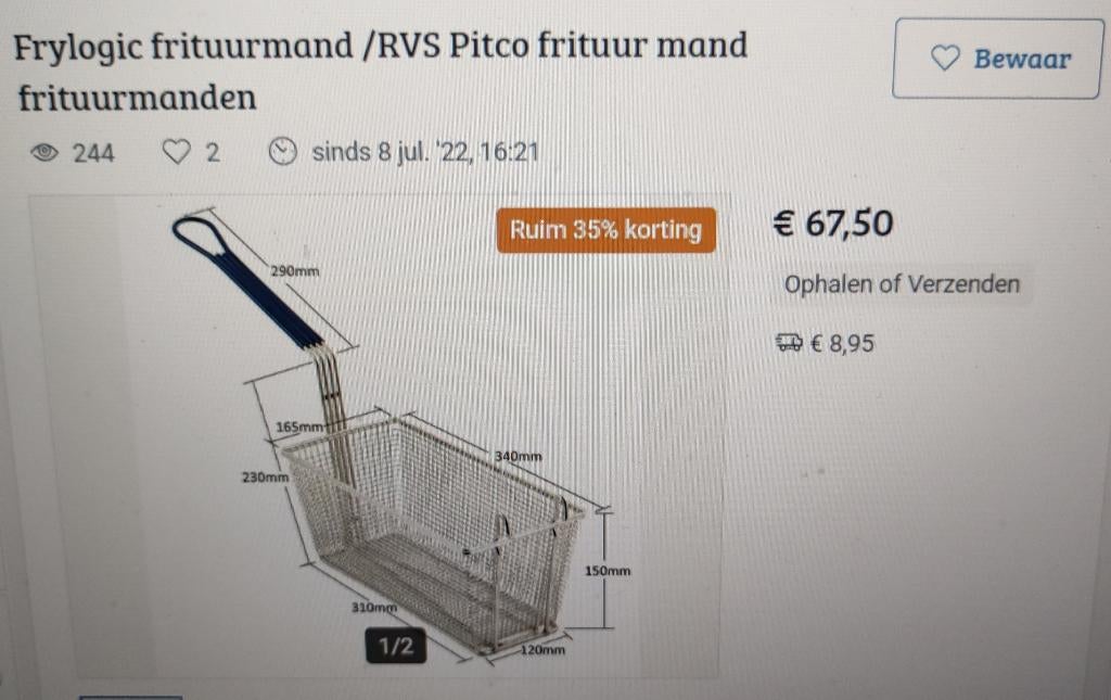 paniers à frire d'accueil, friteuse, Enlèvement, Utilisé