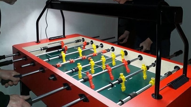 Tafelvoetbalspel Jupiter star nieuwstaat, Kinderen en Baby's, Speelgoed | Voetbaltafels, Ophalen, Zo goed als nieuw