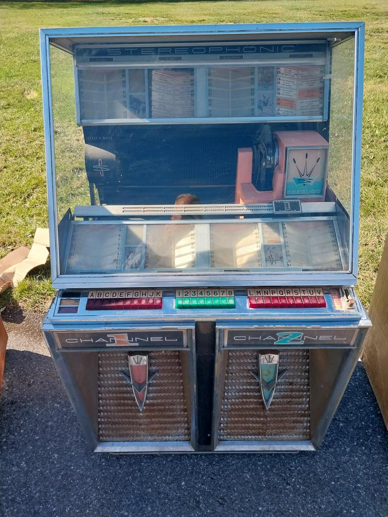 SPOT GOEDKOPE JUKEBOX : Seeburg model 222 met stepper #2, Verzamelen, Automaten | Jukeboxen, Gebruikt, Seeburg, 1950 tot 1960