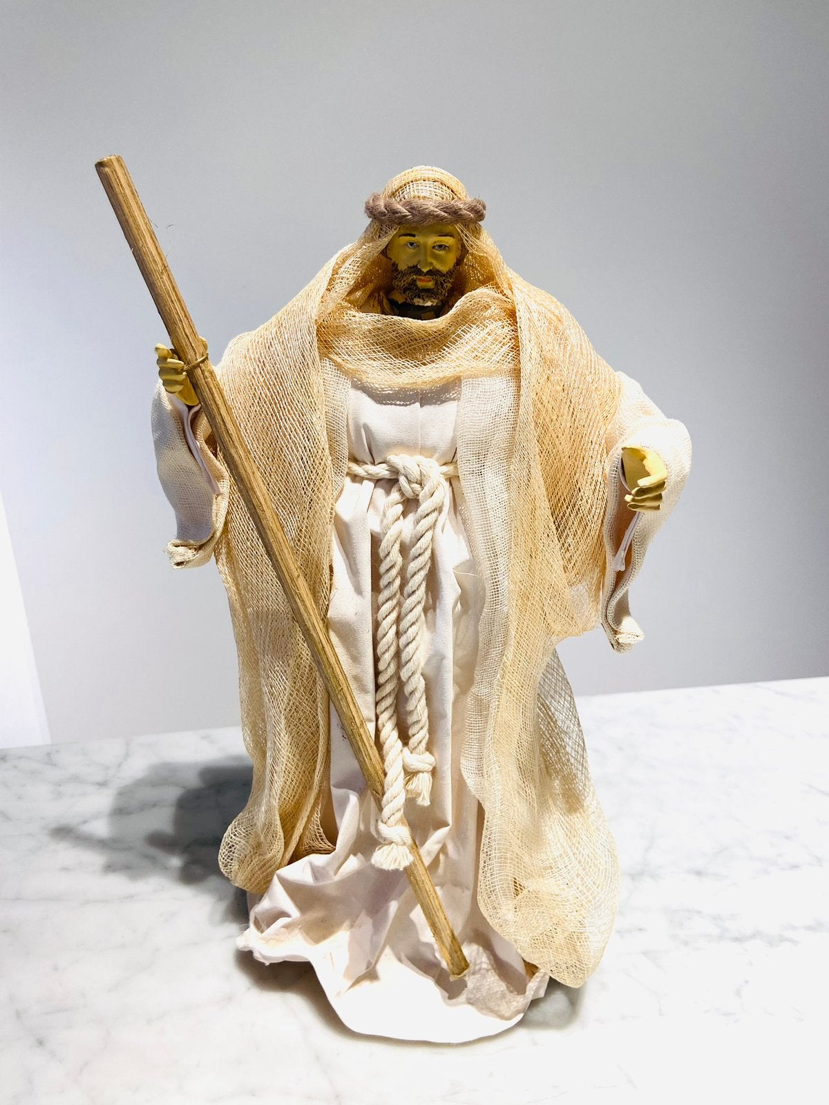 Prachtige handgemaakte figuren Kerststal, Ophalen of Verzenden, Zo goed als nieuw