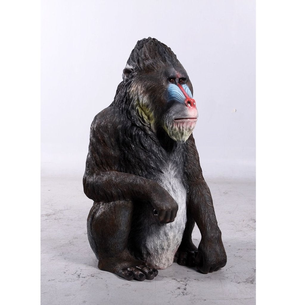 Statue Mandrill Hauteur 97 cm - Singe