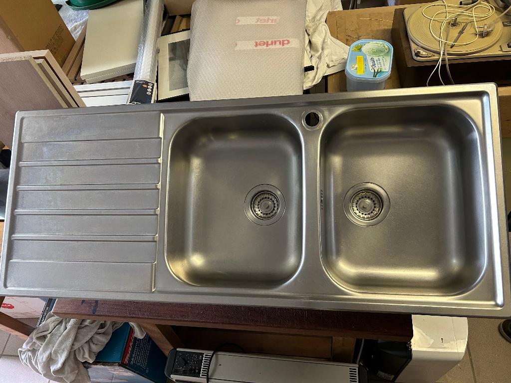 Spoelbak opbouw blanco 50 op 121cm, Huis en Inrichting, Keuken | Keukenelementen, Ophalen, Gebruikt, Minder dan 100 cm, 50 tot 75 cm