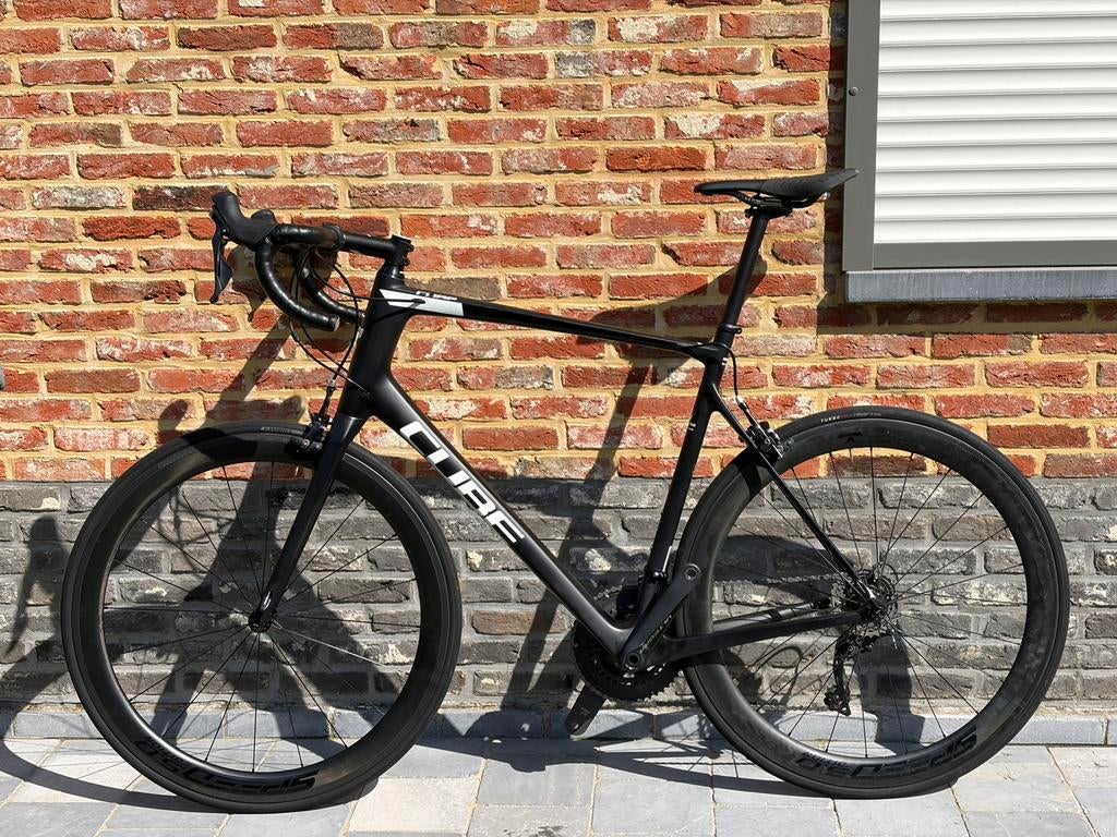 CUBE Attain GTC SL (2018) incl. Carbonwielset Maat 62 / XL, Fietsen en Brommers, Ophalen, Zo goed als nieuw, Carbon