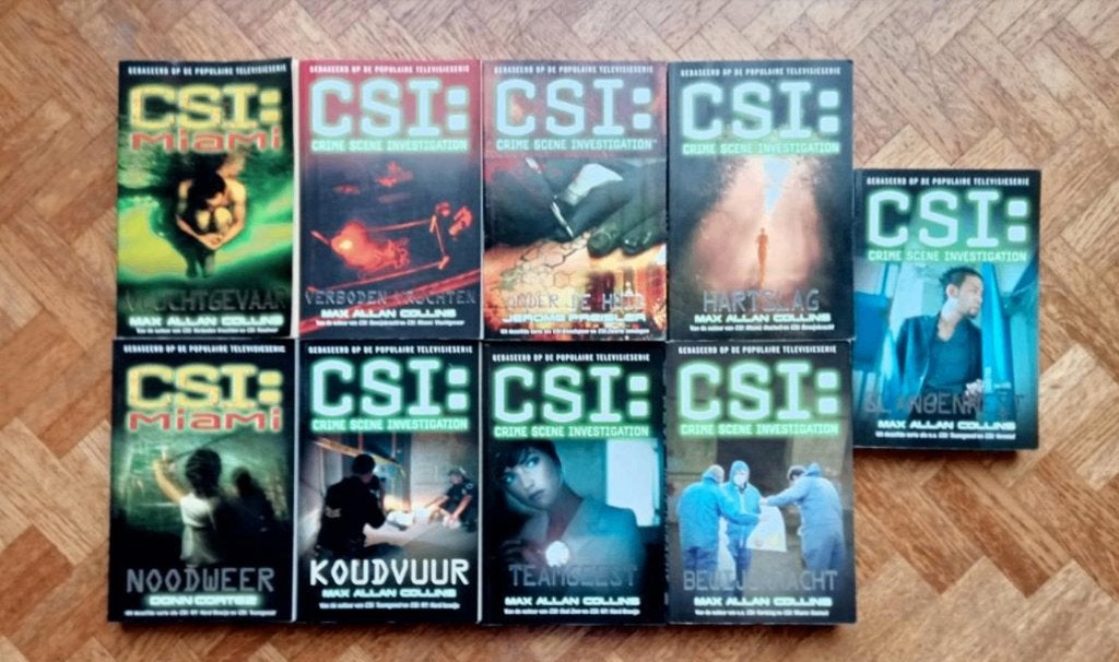 9 boeken CSI, Boeken, Ophalen of Verzenden, Gelezen
