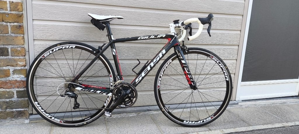 CARBON Racefiets van het merk SENSA, Fietsen en Brommers, Fietsen | Racefietsen, 28 inch, Carbon, Zo goed als nieuw, 61 tot 65 cm