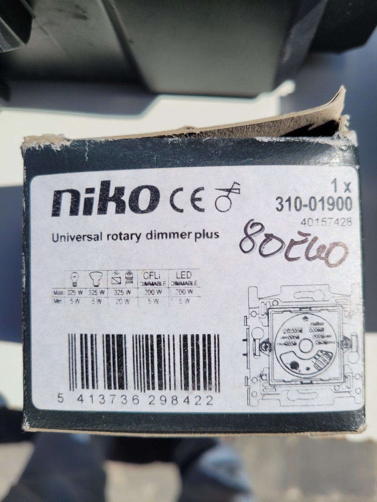 niko dimmer, Bricolage & Construction, Électricité & Câbles, Enlèvement, Neuf, Autres marques, Variateur