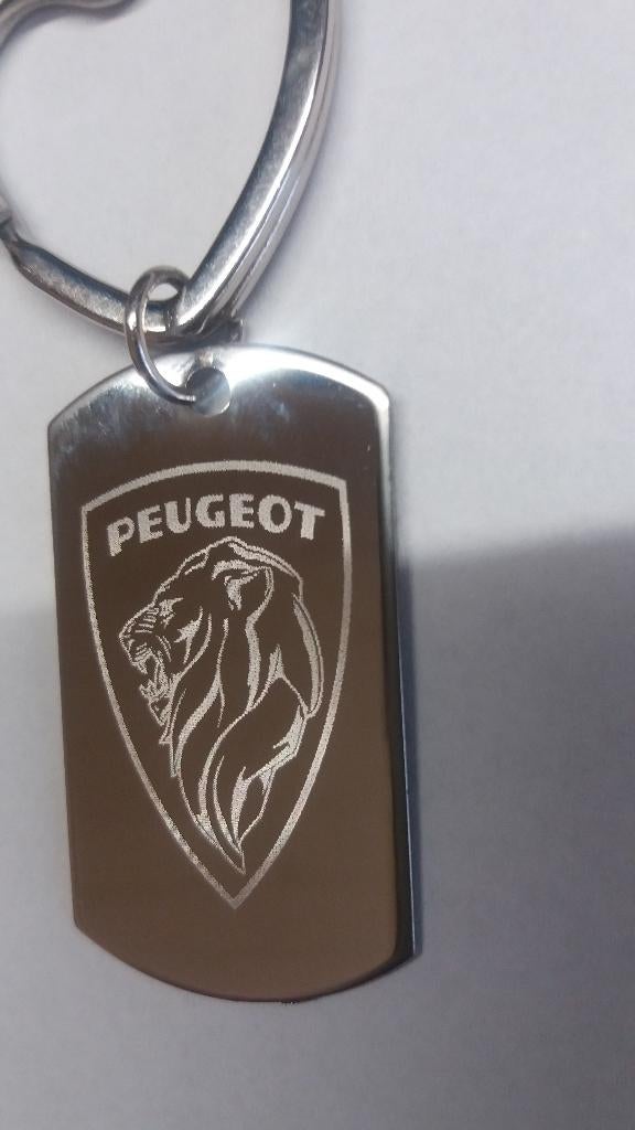 Stalen sleutelhouder: PEUGEOT, Verzamelen, Sleutelhangers, Nieuw, Merk, Ophalen of Verzenden
