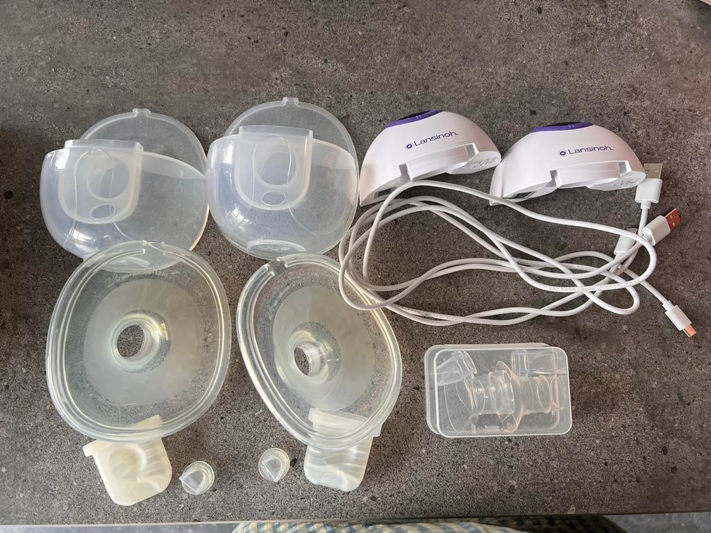 Lansinoh dubbele elektrische kolf handsfree, Ophalen, Gebruikt, Borstkolf
