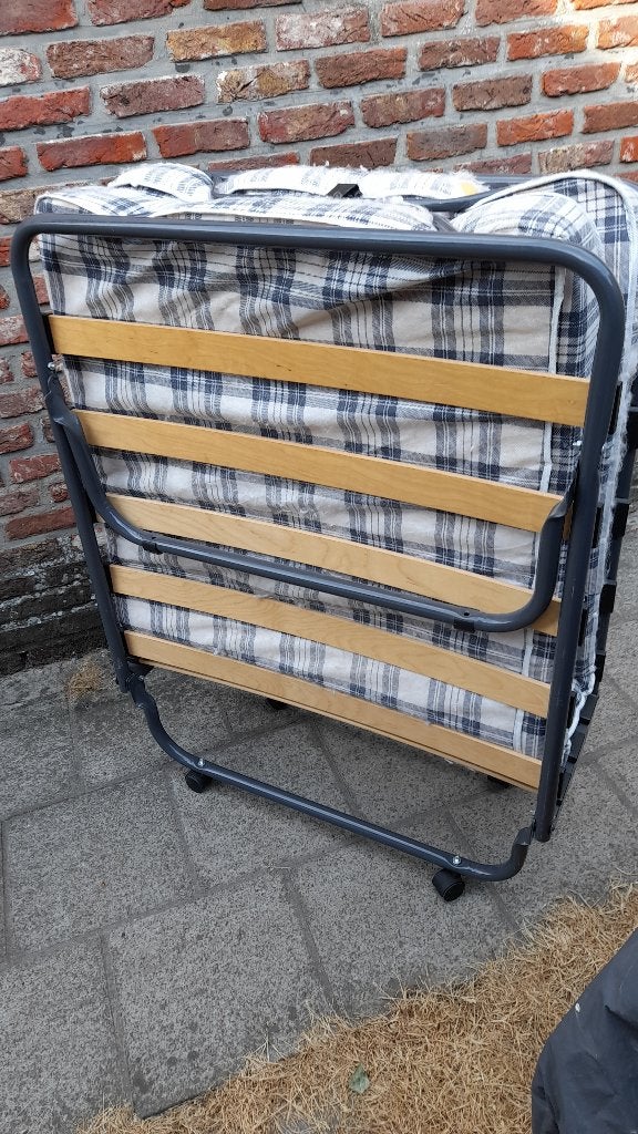 lit pliable, Maison & Meubles, 90 cm, Une personne, Brun, Enlèvement