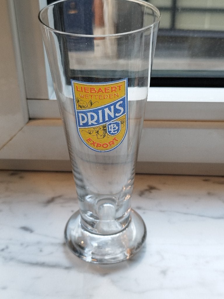 vieux verre à bière Liebaert, Collections, Enlèvement ou Envoi, Verre à bière