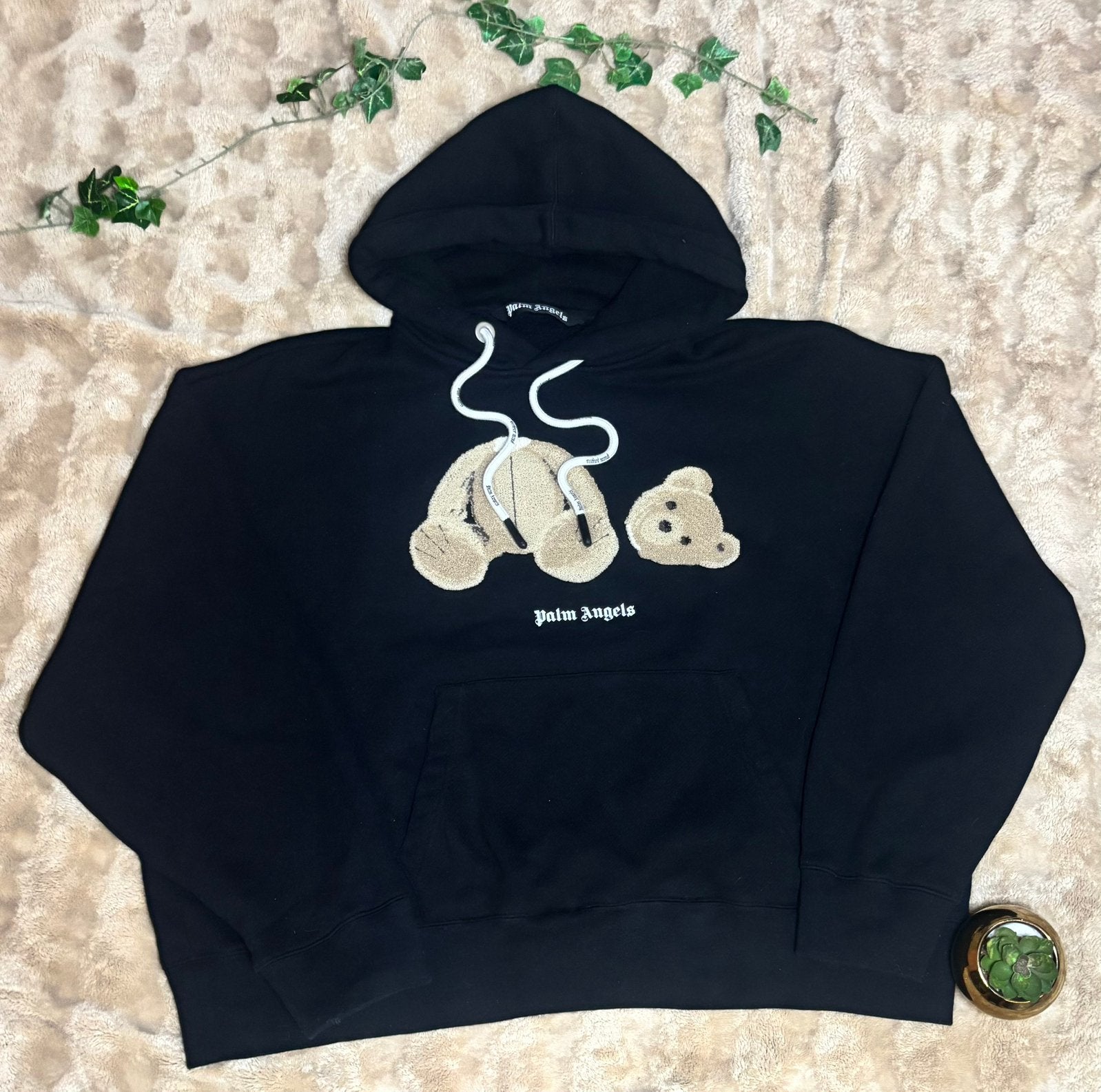 Palm angles hoodie, Kleding | Heren, Ophalen of Verzenden, Zo goed als nieuw, Maat 56/58 (XL), Zwart