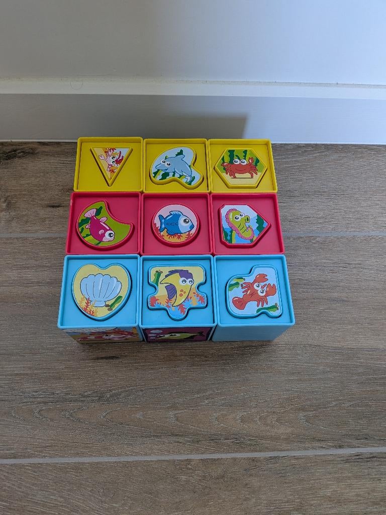 Puzzle à blocs et trieur de formes, Enlèvement, Moins de 10 pièces, Comme neuf, 6 mois à 2 ans
