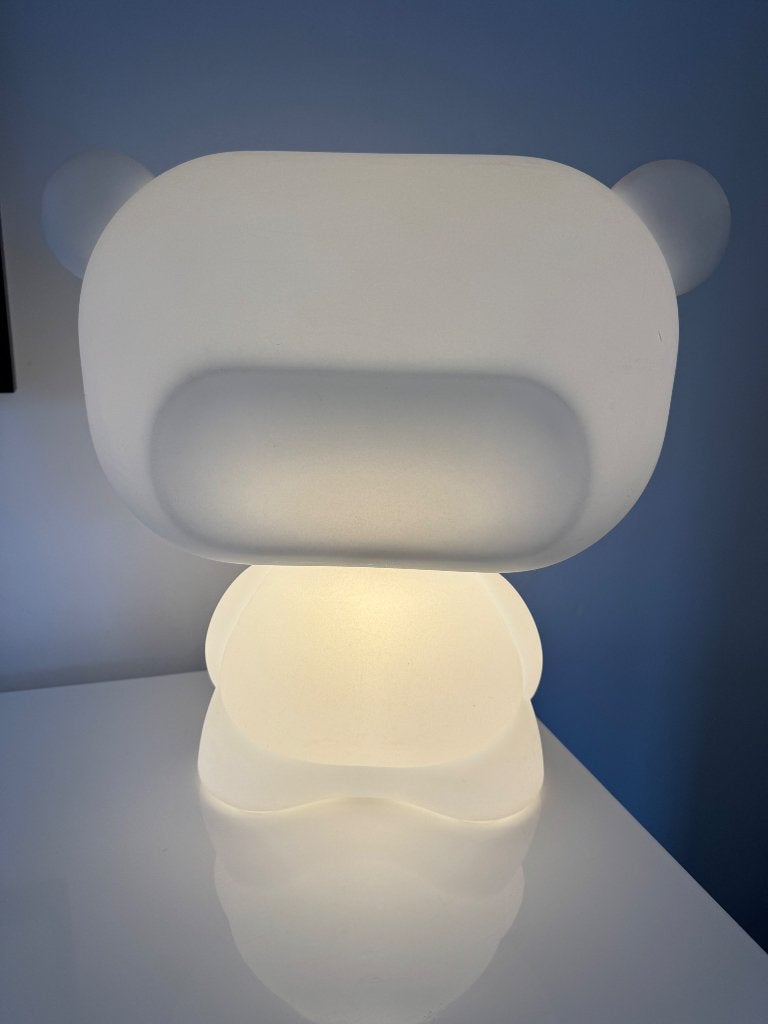 Lamp Bear deco, Wit, Zo goed als nieuw, Met stekker, Modern