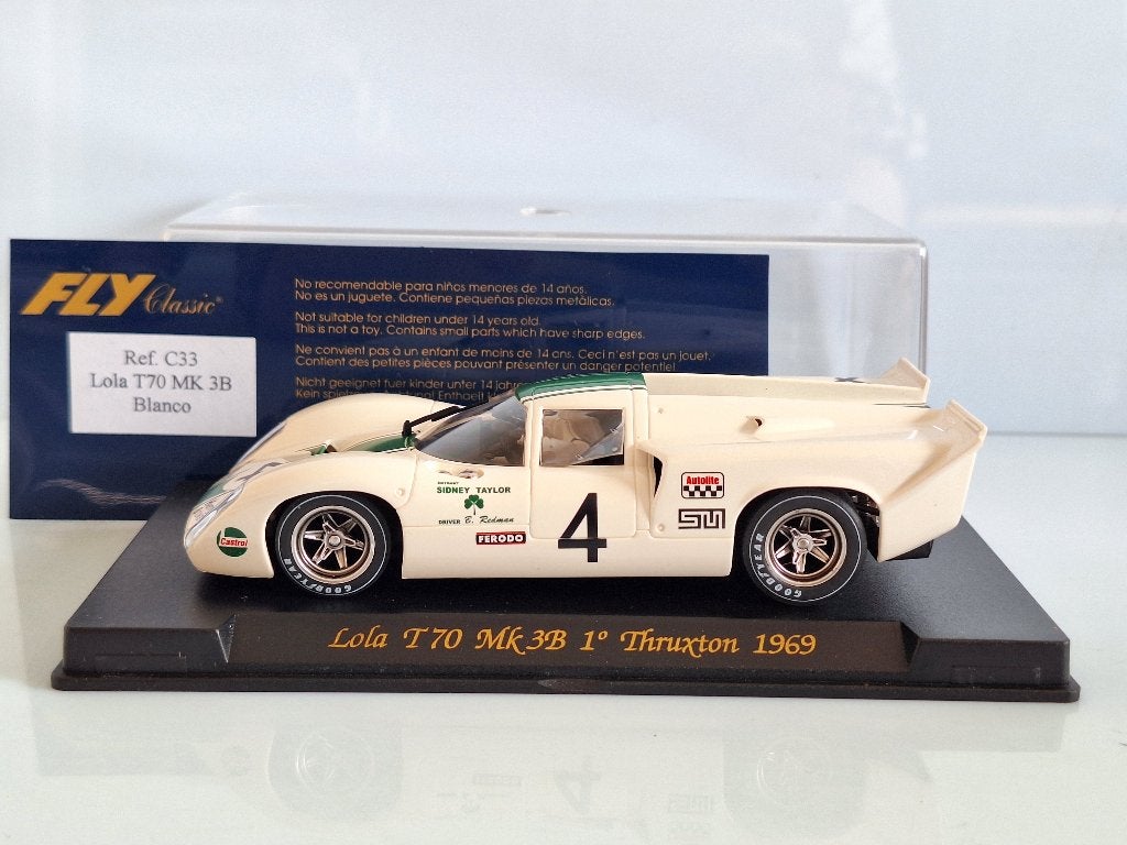 Fly Lola T70 MK3B Truxton 1e 1969 Ref Nr C33, Overige merken, Racebaan, Nieuw, Ophalen of Verzenden