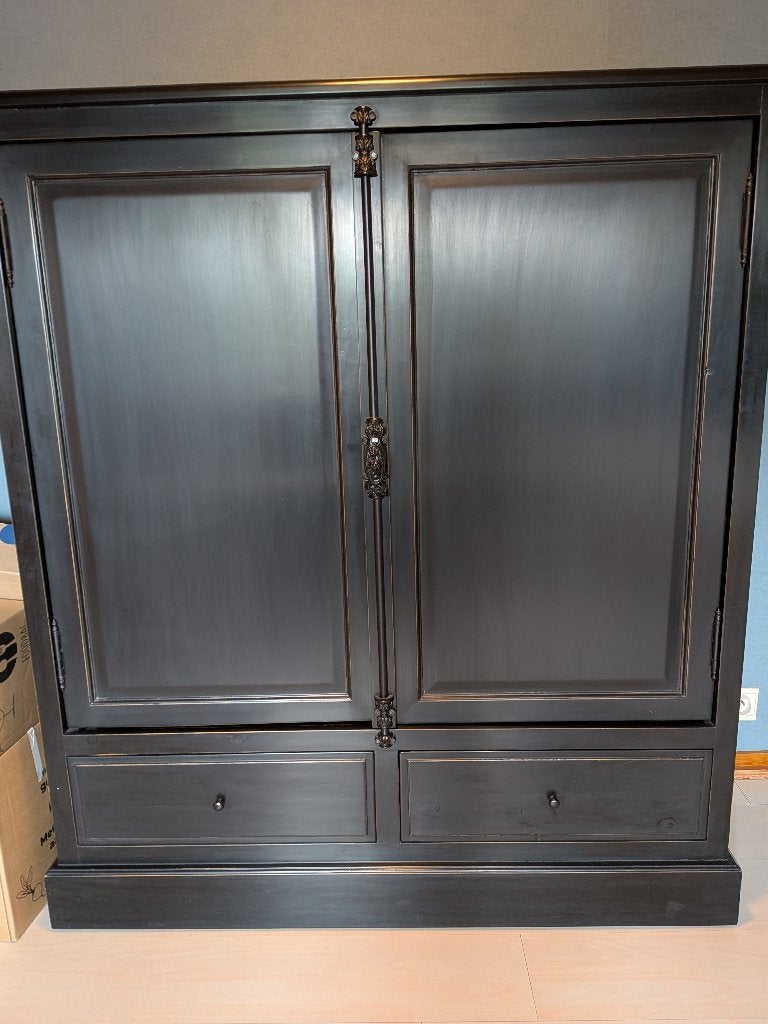Commode noir, 25 à 50 cm, Avec tablette(s), Moins de 150 cm, Comme neuf