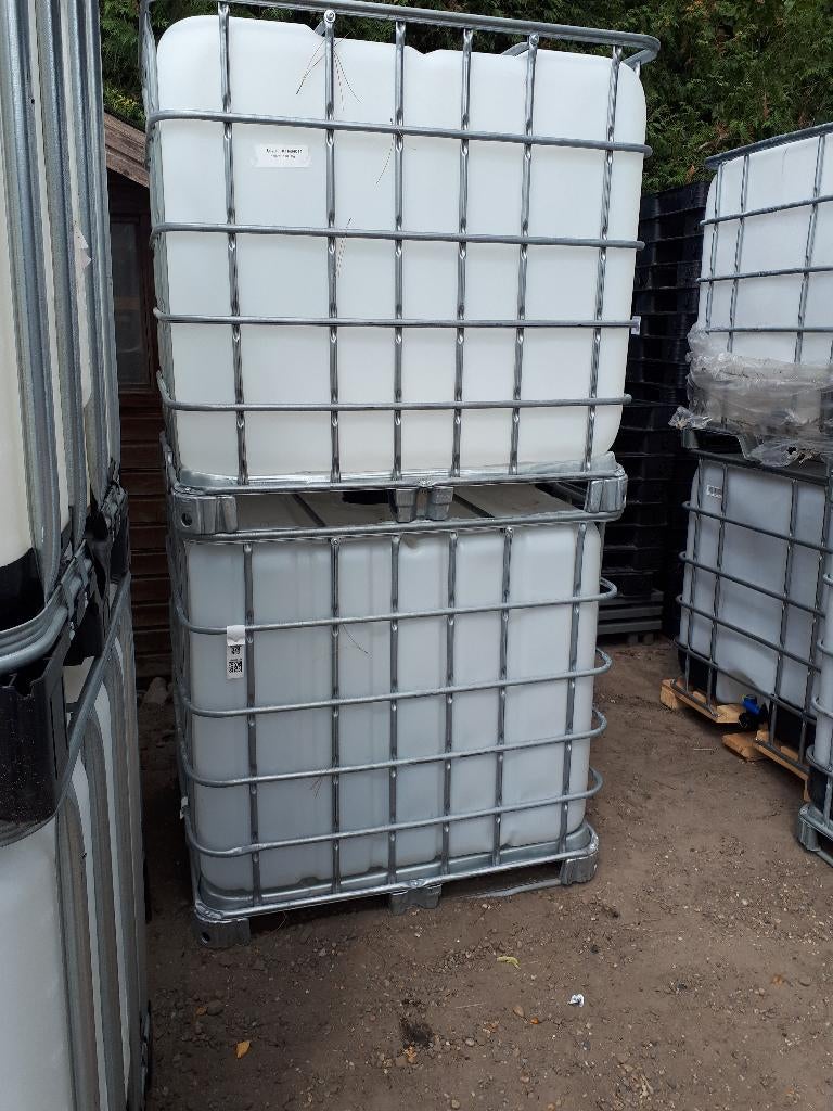 1000L Watervaten metalen pallet , ibc containers als nieuw, Ophalen, Zo goed als nieuw
