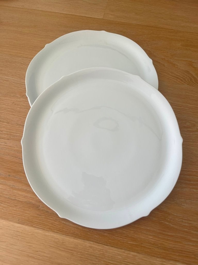 8 grote witte borden/borden buffet, Huis en Inrichting, Keuken | Servies, Ophalen, Overige merken, Landelijk/Boerenbont, Zo goed als nieuw