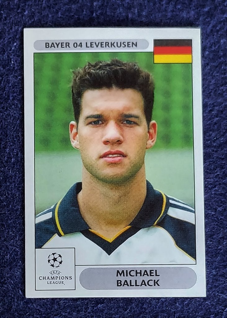 Panini sticker card voetbal ' Ch. League 2000 - M. Ballack ', Ophalen of Verzenden, Nieuw, Sticker