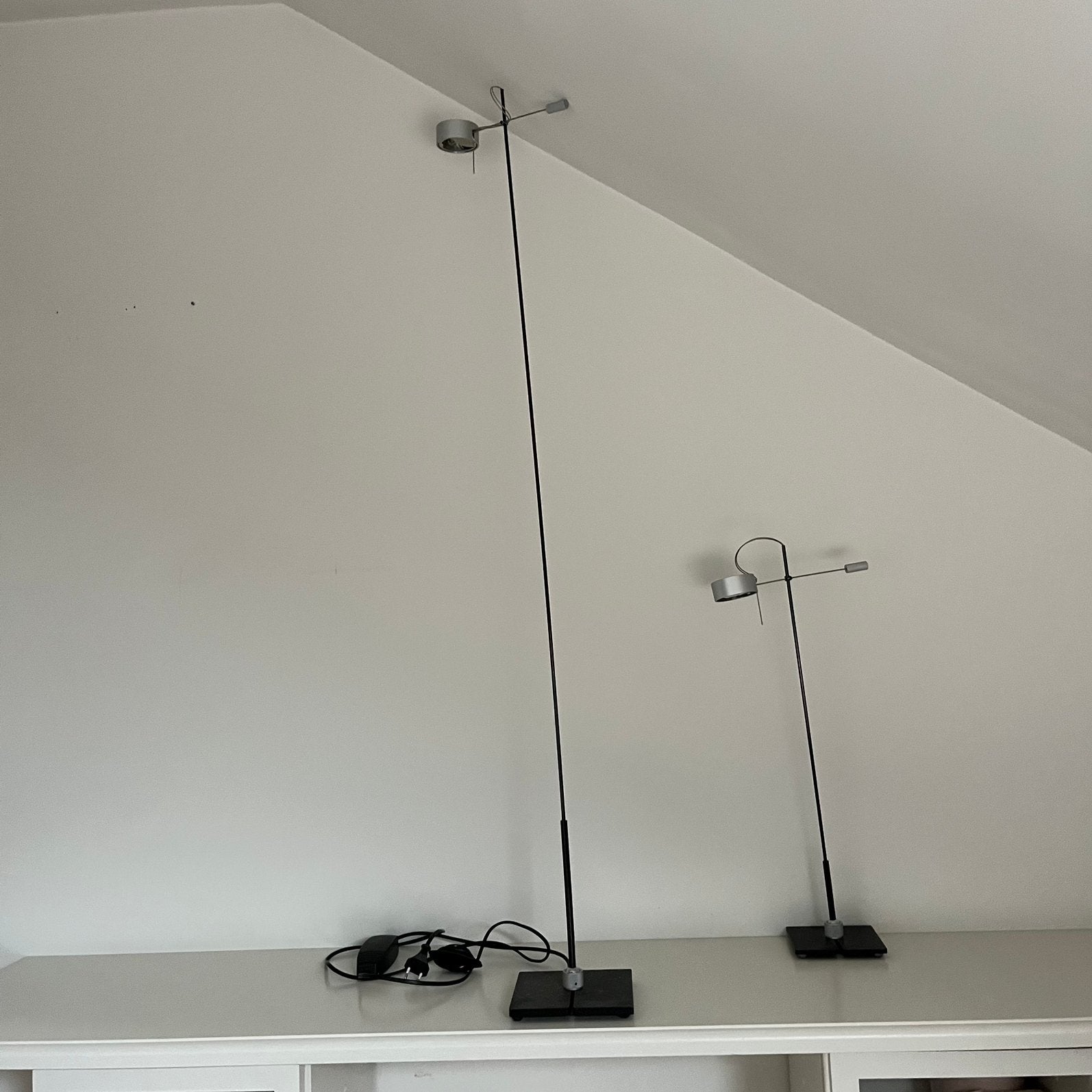 Set van 2 design leeslampen, Enlèvement, Comme neuf, Métal, Design hedendaags