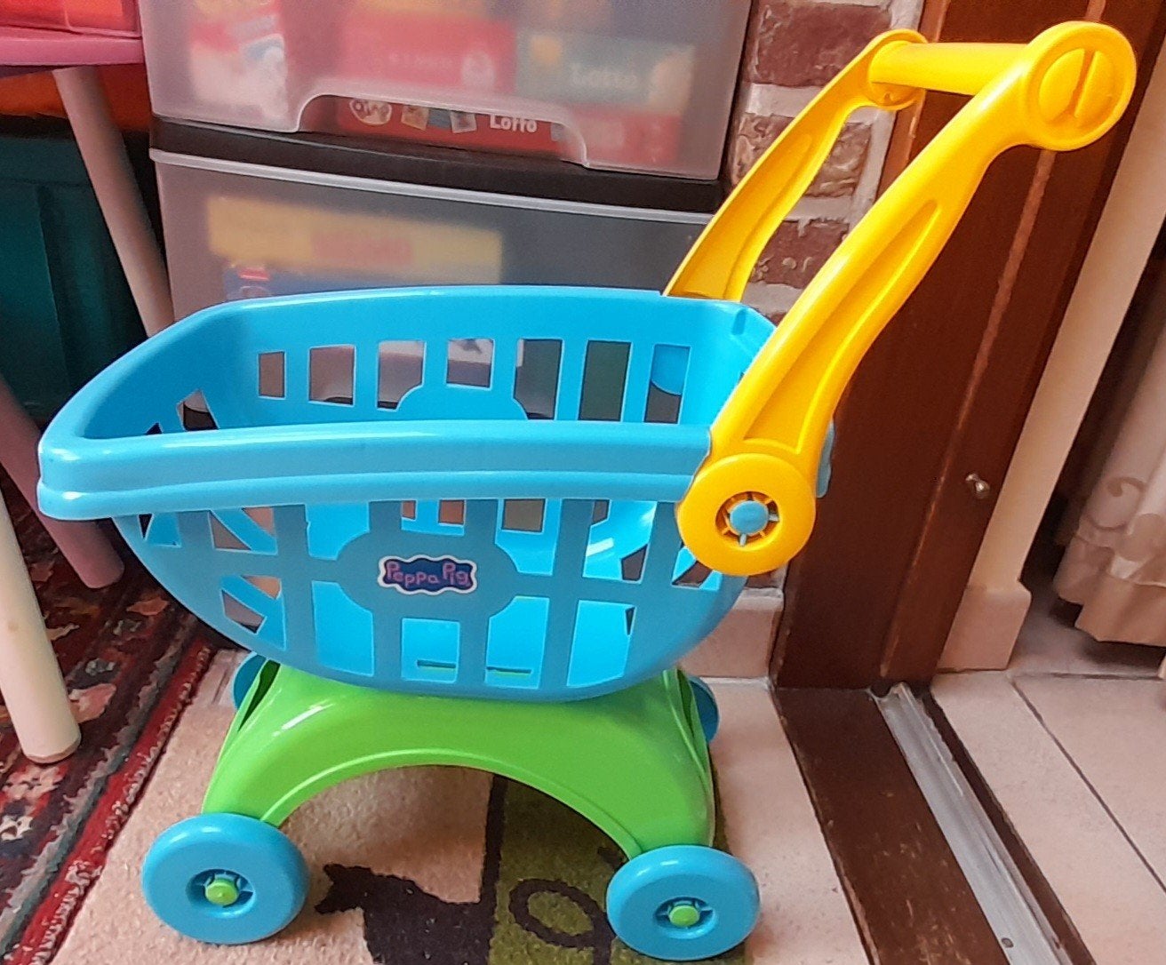 winkelkarretje peppa pig, Ophalen, Zo goed als nieuw, Kunststof, Speelkeuken-accessoire
