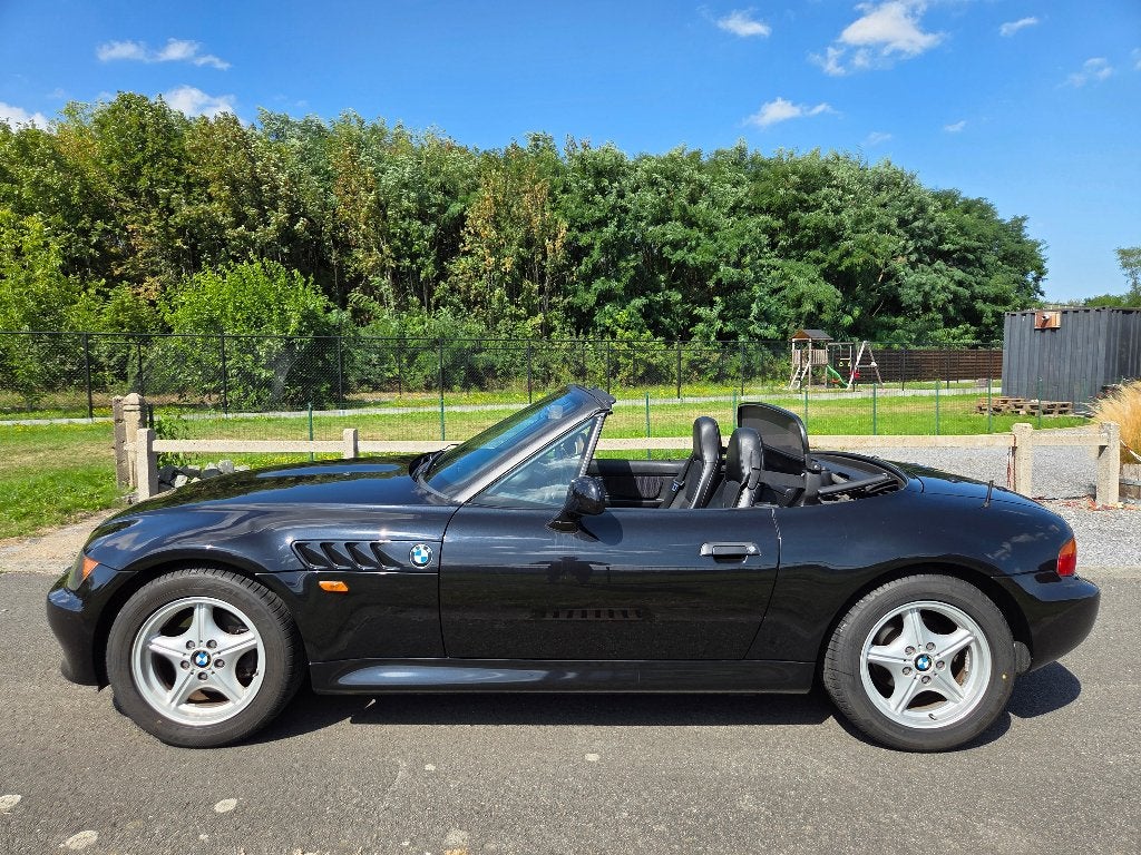 BMW Z3 1.8i | 107.000 KM | HISTORIEK | OLDTIMER, Auto's, Achterwielaandrijving, Zwart, Cabriolet, Leder en Stof