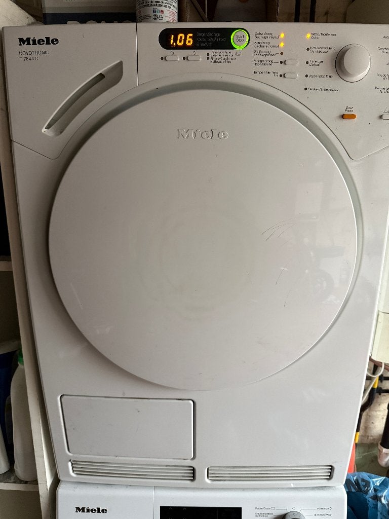 Miele droogkast condens, Elektronische apparatuur, Ophalen, 6 tot 8 kg, Gebruikt, Anti-kreukfase