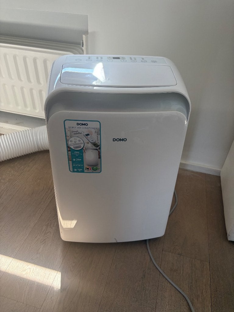 DOMO DO10180 mobiele airconditioner — 9000 BTU — tot 30 m², Ophalen, Energieklasse A of zuiniger, Nieuw, 3 snelheden of meer
