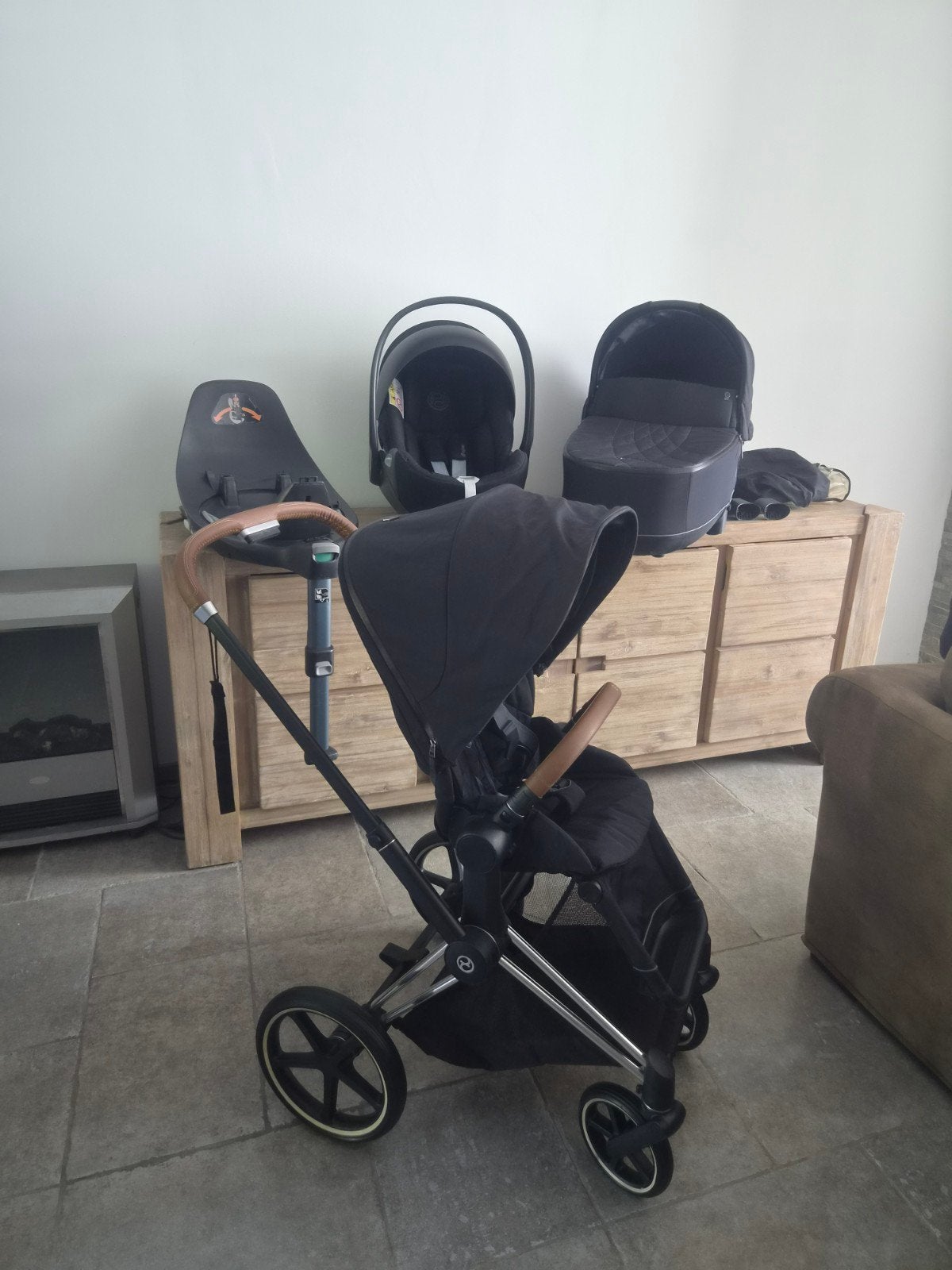 Poussette Cybex Priam Black., Enfants & Bébés, Poussettes & Combinaisons, Poussette, Enlèvement